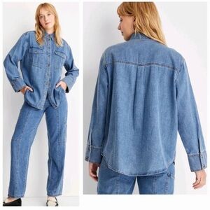 Future Collective (Target) denim shirt/ oversized jacket (large)